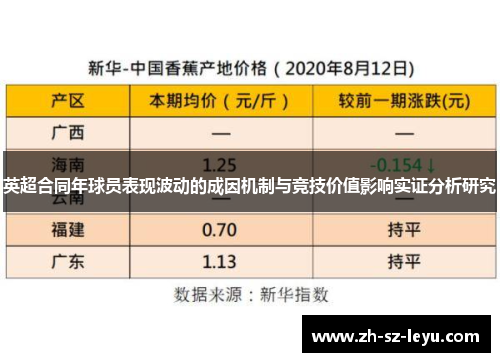 英超合同年球员表现波动的成因机制与竞技价值影响实证分析研究 英超合同年球员表现波动的成因机制与竞技价值影响实证分析研究
